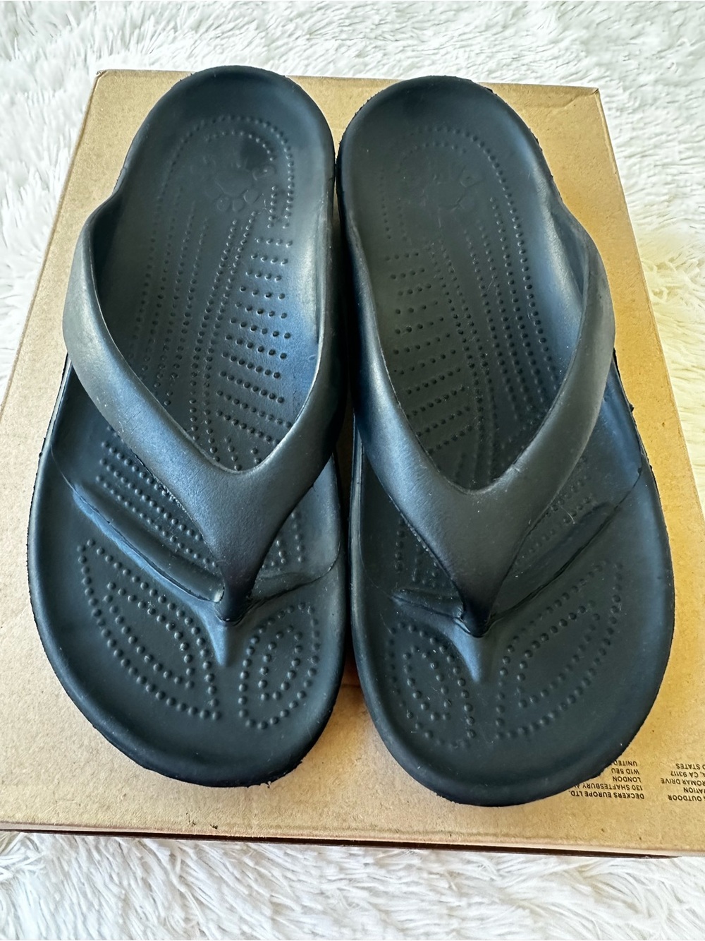 DAWGS Black Ultra Soft Flip Flops Comfort Sandals Women’s Size 9 Lightweight
